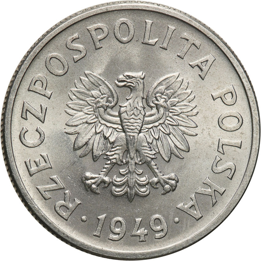 PRL. Próba aluminium 50 groszy 1949